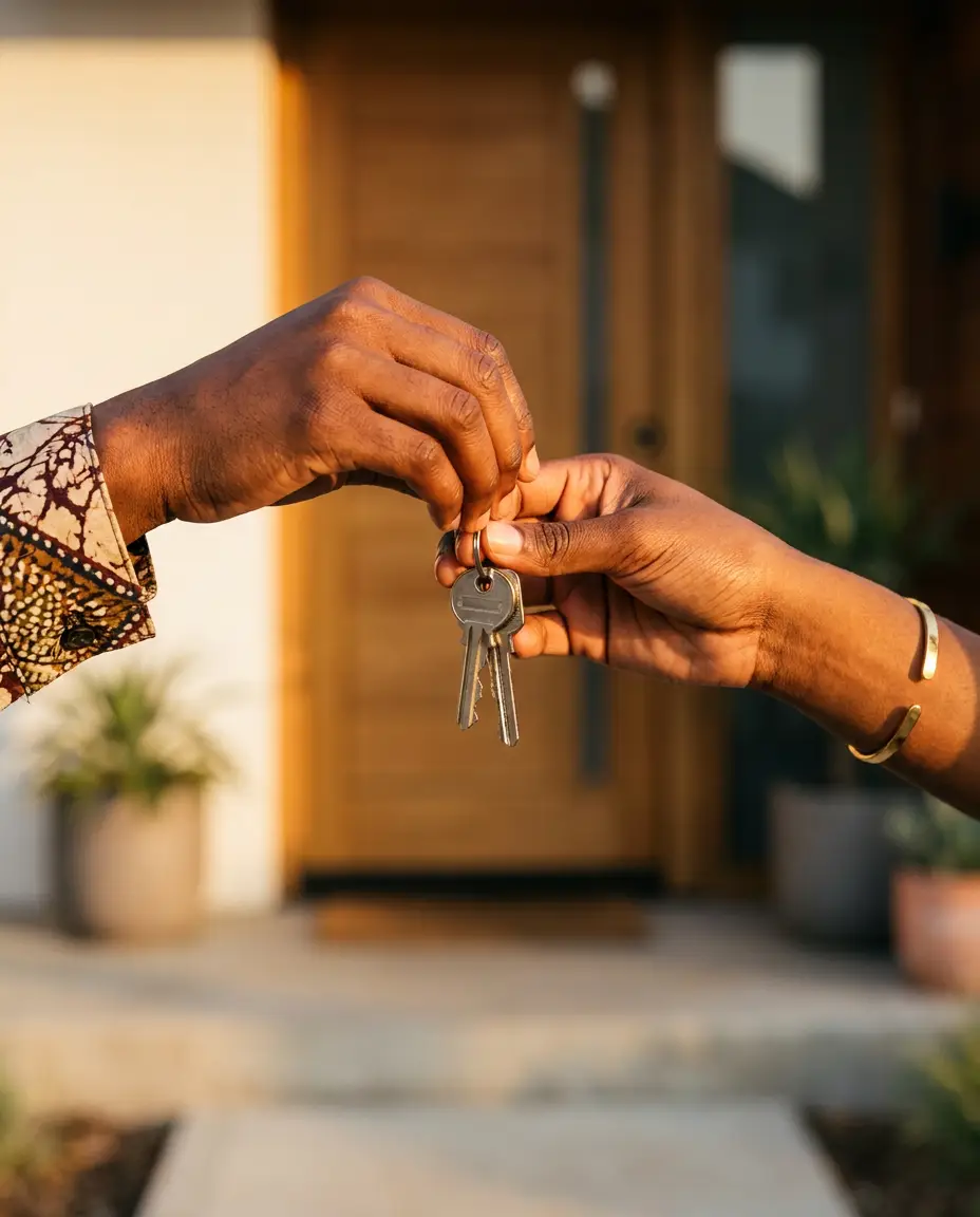 Exemple de post immobilier : Les clés changent de mains à Saly